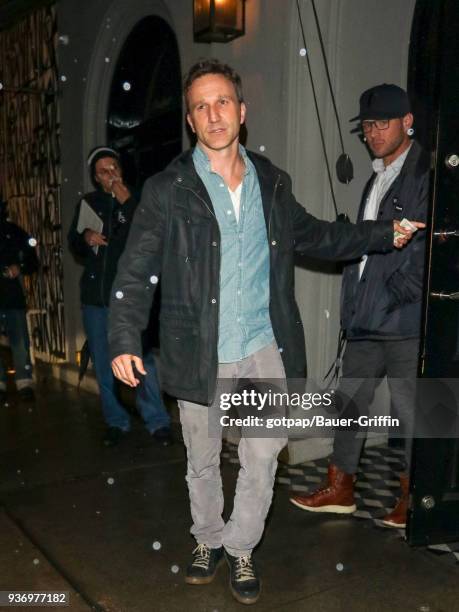 Breckin Meyer and Ryan Phillippe are seen on March 22, 2018 in Los Angeles, California.