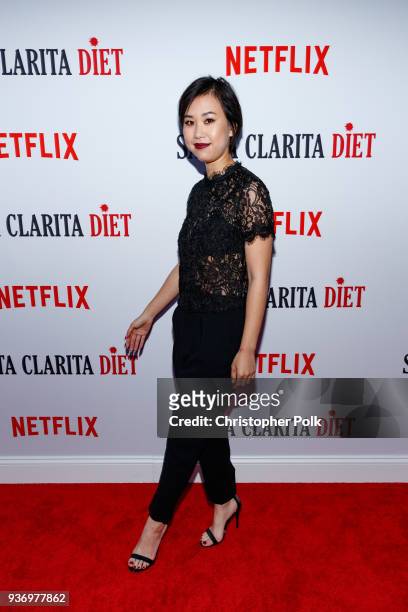 Ramona Young attends Netflix's 'Santa Clarita Diet' Season 2 Premiere at The Dome at Arclight Hollywood on March 22, 2018 in Hollywood, California.