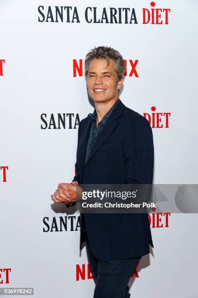 Timothy Olyphant attends Netflix's 'Santa Clarita Diet' Season 2 Premiere at The Dome at Arclight Hollywood on March 22, 2018 in Hollywood,...