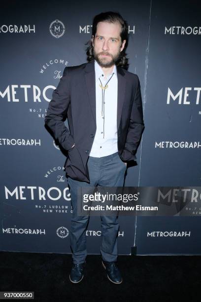 Kentucker Audley attends the Metrograph 2nd Anniversary Party at Metrograph on March 22, 2018 in New York City.