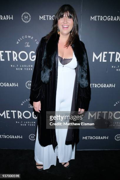 Emily Warren attends the Metrograph 2nd Anniversary Party at Metrograph on March 22, 2018 in New York City.