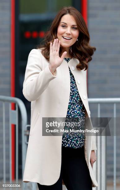Catherine, Duchess of Cambridge attends a SportsAid event at the Copper Box Arena in Queen Elizabeth Olympic Park on March 22, 2018 in London,...