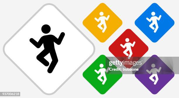 man dancing icon - zumba stock illustrations