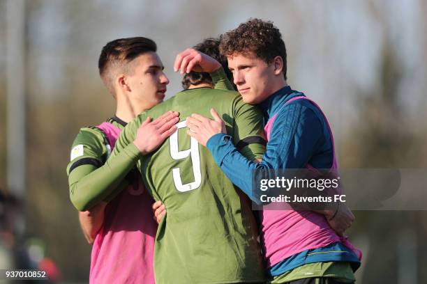 Sandro Kulenovic of Juventus during the Viareggio Cup match between Juventus U19 snd Rijeka U19 at on March 23, 2018 in Altopascio, Italy.