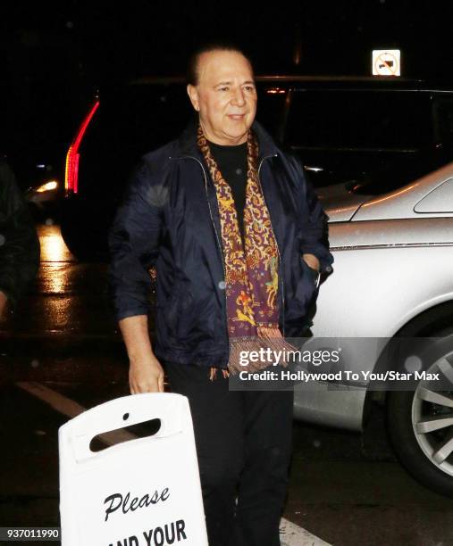 Tommy Mottola is seen on March 22, 2018 in Los Angeles, California.