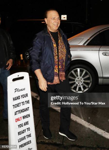 Tommy Mottola is seen on March 22, 2018 in Los Angeles, California.