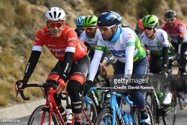 Alejandro Valverde Belmonte of Spain and Team Movistar White Leader Jersey / Peloton / during the Volta Ciclista a Catalunya 2018, Stage 5 a 212,9km...