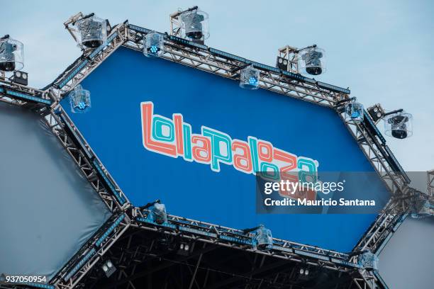 General view of atmosphere during the first day of Lollapalooza Brazil at Interlagos Racetrack on March 23, 2018 in Sao Paulo, Brazil.