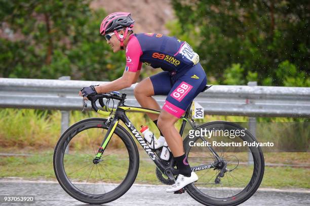Boonratanathanakorn Turakit of Thailand Continental Cycling Team competes during Stage 6 of the Le Tour de Langkawi 2018, Tapah-Tanjung Malim 108.5...