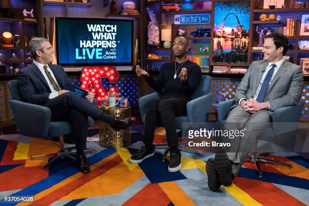 Pictured : Andy Cohen, Jay Pharoah and Bill Hader --