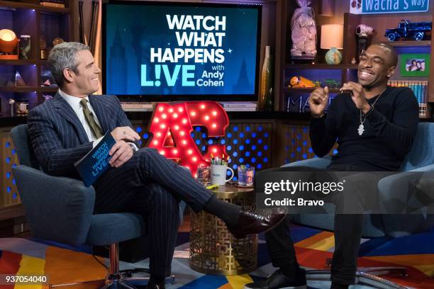 Pictured : Andy Cohen and Jay Pharoah --