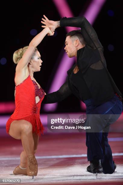 Ray Quinn and Alexandra Schauman during the Dancing on Ice Live Tour - Dress Rehearsal at Wembley Arena on March 22, 2018 in London, England.The tour...