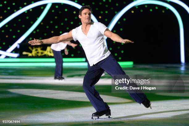 Max Evans during the Dancing on Ice Live Tour - Dress Rehearsal at Wembley Arena on March 22, 2018 in London, England.The tour kicks off March 23,...