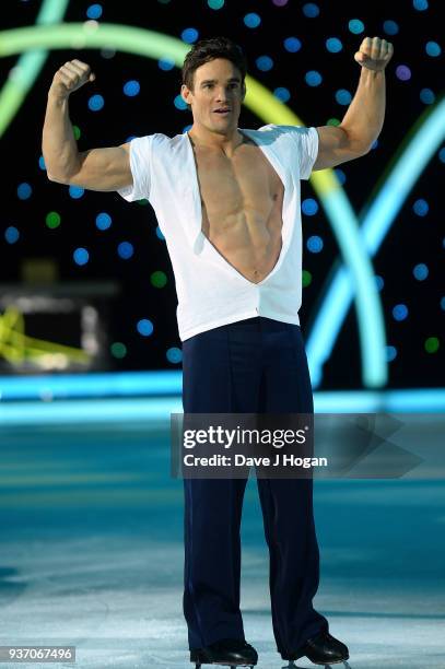 Max Evans during the Dancing on Ice Live Tour - Dress Rehearsal at Wembley Arena on March 22, 2018 in London, England.The tour kicks off March 23,...