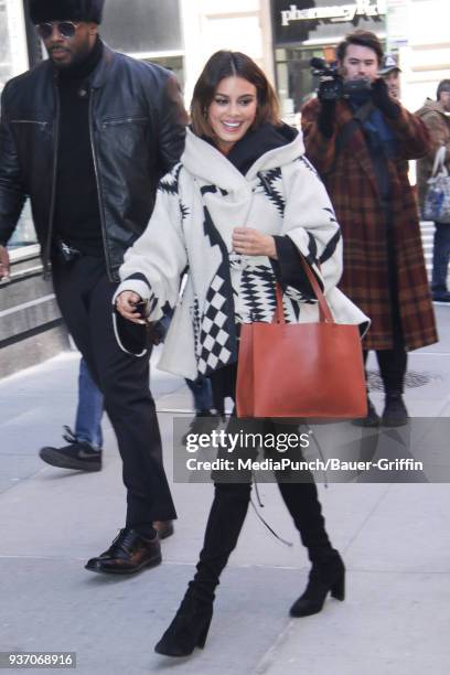 Nathalie Kelley is seen on March 23, 2018 in New York City.