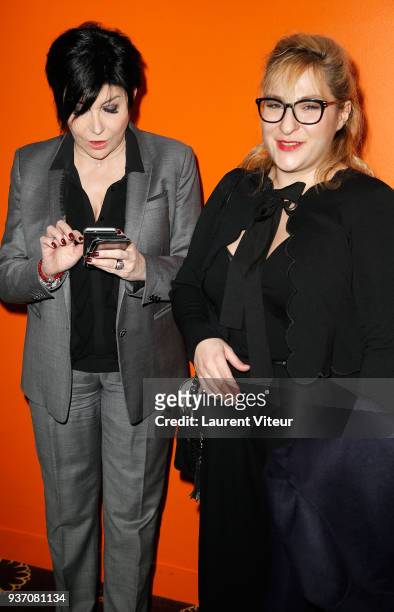 Singer Liane Foly and Actress Marilou Berry attend the "8th Festival2Valenciennes" on March 21, 2018 in Valenciennes, France.