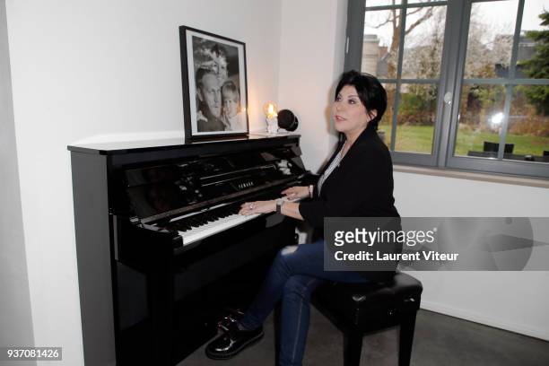 Singer Liane Foly attends "8th Festival2Valenciennes" on March 21, 2018 in Valenciennes, France.