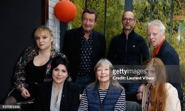 Jury of Fiction Festival Marilou Berry, Liane Foly, Philippe Duquesne, Marina Vlady, Maurice Barthelmy, Philippe Le Guay and Agathe Bonitzer attend...