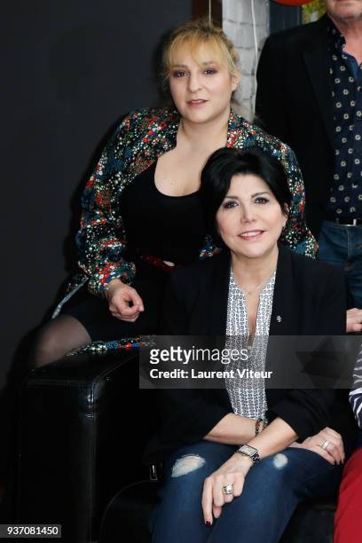 Marilou Berry and Liane Foly attend "8th Festival2Valenciennes" on March 21, 2018 in Valenciennes, France.