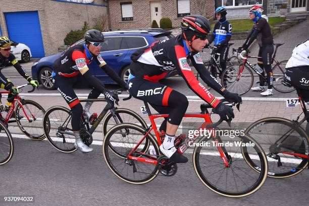 Jurgen Roelandts of Belgium and Team BMC Racing Team / Greg Van Avermaet of Belgium and Team BMC Racing Team / during the 61st E3 Harelbeke 2018 a...