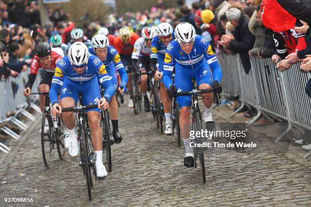 Yves Lampaert of Belgium and Team Quick-Step Floors / Florian Senechal of France and Team Quick-Step Floors / Taaienberg / during the 61st E3...