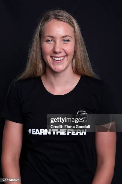 Swimmer Bobbie Gichard headshot during the Queens Baton Commonwealth Games Relay on December 22, 2017 in Auckland, New Zealand.