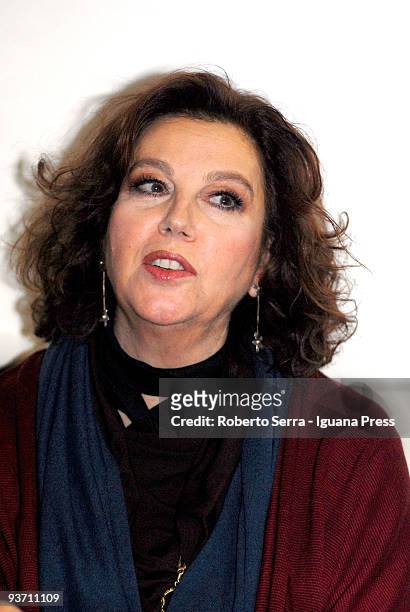 Stefania Sandrelli present his film "Cristine Cristina" on December 2, 2009 in Bologna, Italy.
