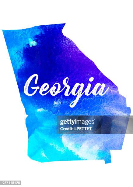 ilustraciones, imágenes clip art, dibujos animados e iconos de stock de georgia - georgia-estado-de-eeuu