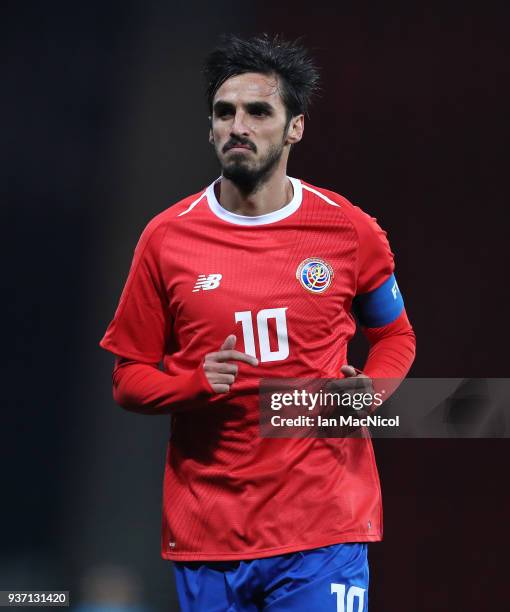 Bryan Ruiz of Costa Rica is seen during the Vauxhall International Challenge match between Scotland and Costa Rica at Hampden Park on March 23, 2018...