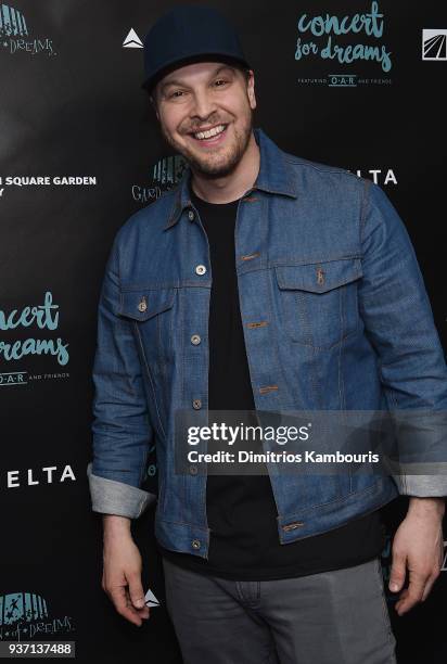 Gavin DeGraw attends The Garden Of Dreams Foundation's Concert For Dreams Benefit at Beacon Theatre on March 23, 2018 in New York City.