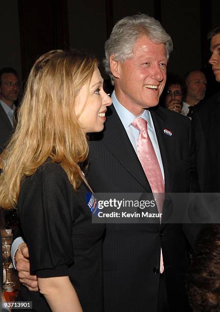 Chelsea Clinton and Bill Clinton