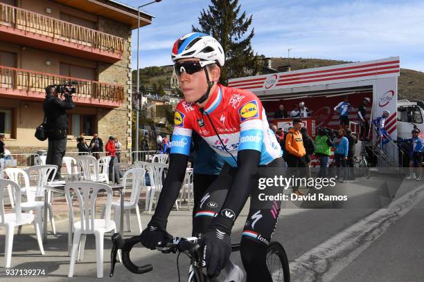 Start / Bob Jungels of Luxembourg and Team Quick-Step Floors / during the Volta Ciclista a Catalunya 2018, Stage 5 a 212,9km stage from Llivia to...