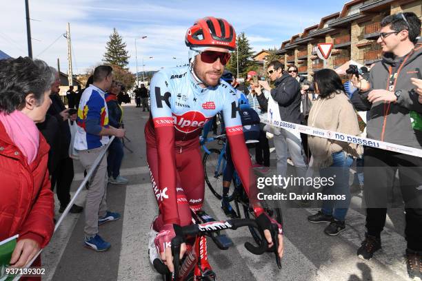 Start / Robert Kiserlovski of Croatia and Team Katusha-Alpecin / Public / Fans / during the Volta Ciclista a Catalunya 2018, Stage 5 a 212,9km stage...