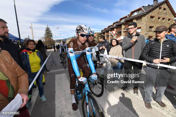 Start / Mickael Cherel of France and Team AG2R La Mondiale / Fans / Public / during the Volta Ciclista a Catalunya 2018, Stage 5 a 212,9km stage from...