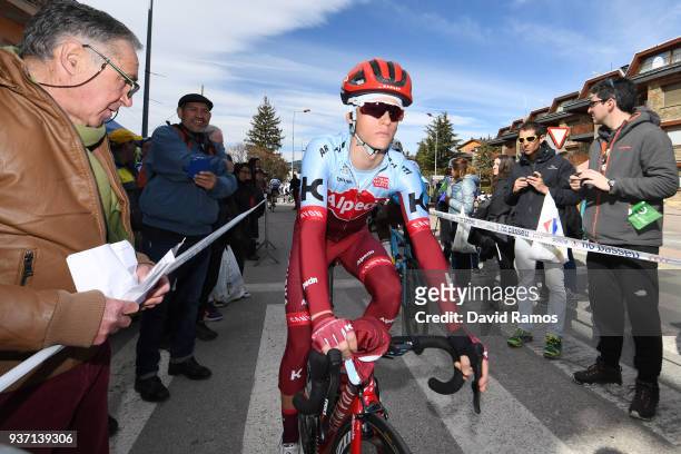 Start / Mads Wurtz Schmidt of Denmark and Team Katusha-Alpecin / Fans / Public / during the Volta Ciclista a Catalunya 2018, Stage 5 a 212,9km stage...