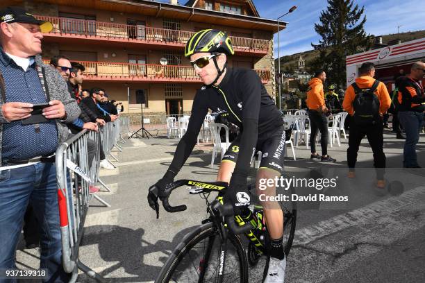 Start / Adam Yates of Great Britain and Team Mitchelton-Scott / Fans / Peloton / during the Volta Ciclista a Catalunya 2018, Stage 5 a 212,9km stage...