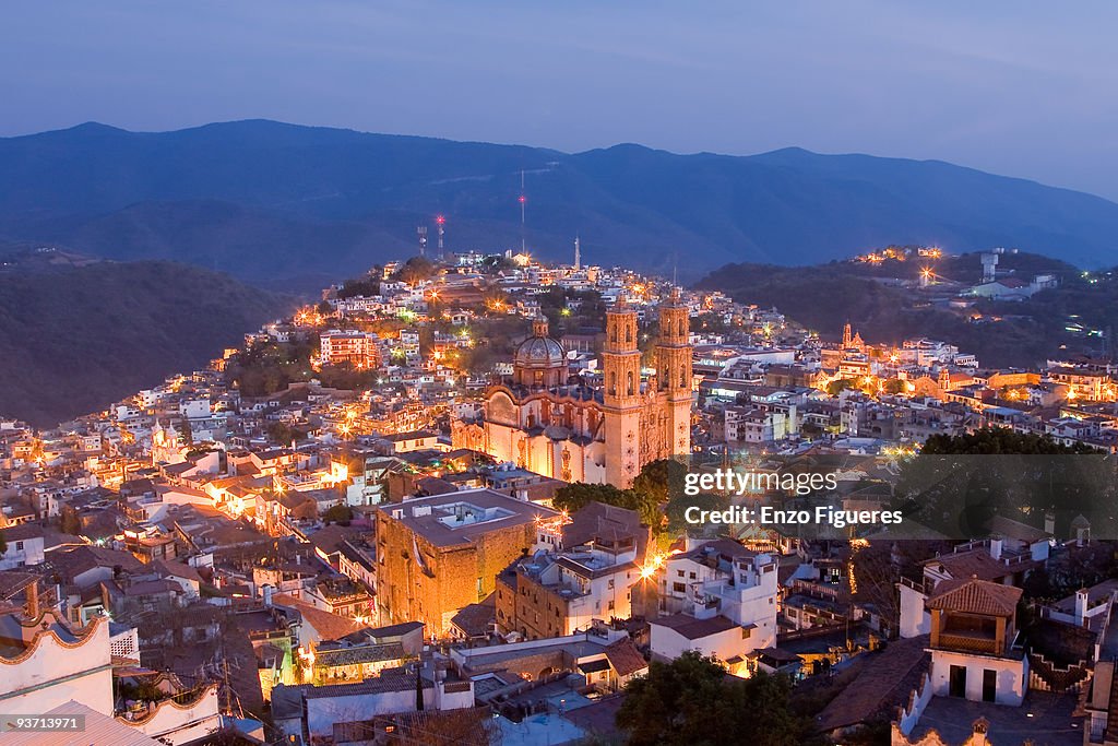 Aerial view of Taxco de Alarcon