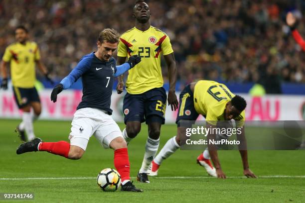 Antoine Griezmann 7; during the friendly football match between France and Colombia at the Stade de France, in Saint-Denis, on the outskirts of...