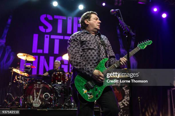 Jake Burns of Stiff Little Fingers performs at The Forum on March 23, 2018 in London, England.