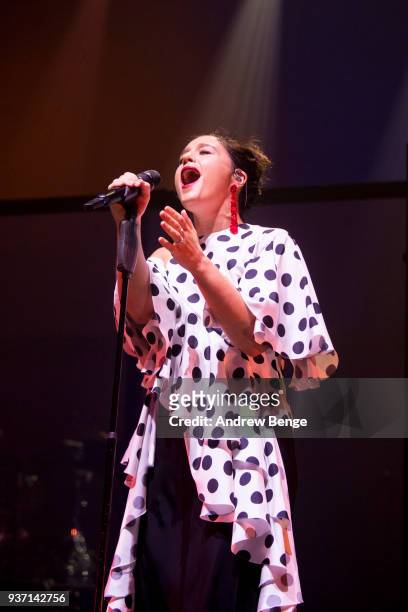 Jessie Ware performs live on stage at O2 Apollo Manchester on March 23, 2018 in Manchester, England.