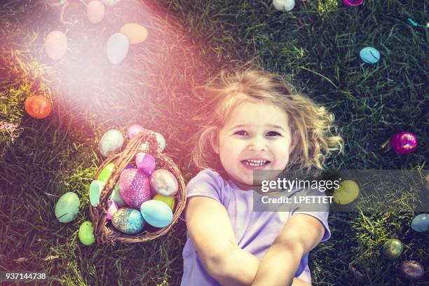 easter egg hunt - easter hunt stock pictures, royalty-free photos & images