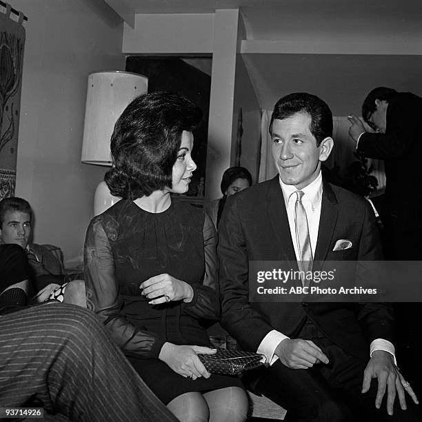 Celebrity Party" - 11/6/63, Annette Funicello, Trini Lopez on the Walt Disney Television via Getty Images Television Network dance show "American...