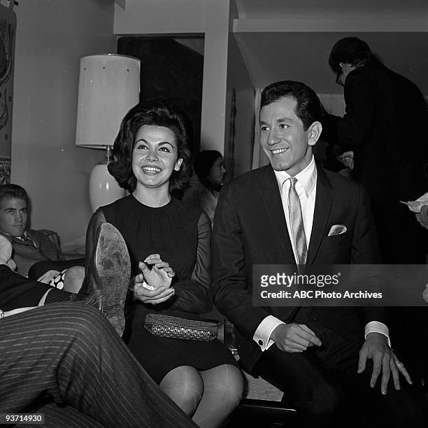 Celebrity Party" - 11/6/63, Annette Funicello, Trini Lopez on the Walt Disney Television via Getty Images Television Network dance show "American...