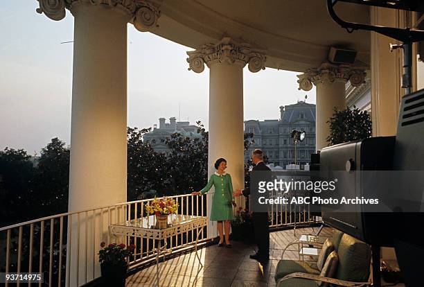Walt Disney Television via Getty Images SPECIAL - "Mrs. L.B.J.'s Washington" - 1/1/68, Lady Bird Johnson, Howard K. Smith,