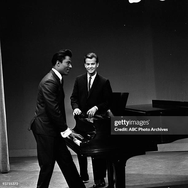 7th Anniversary - 7/22/64, Little Richard, Dick Clark on the Walt Disney Television via Getty Images Television Network dance show "American...