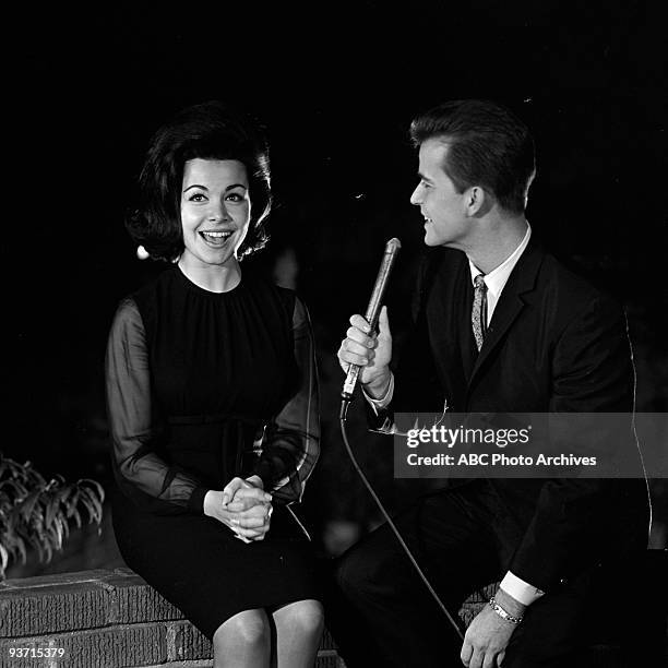 Celebrity Party" - 11/6/63, Annette Funicello, Dick Clark on the Walt Disney Television via Getty Images Television Network dance show "American...