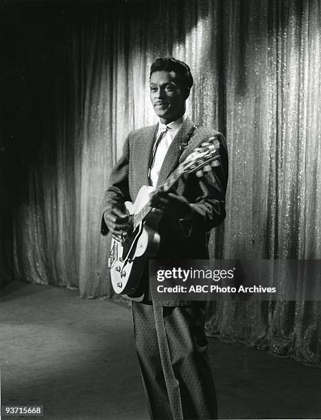 Chuck Berry performed on "American Bandstand.",