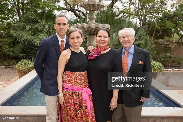 Jonathan Cole, designer Marisol Deluna, and parents Peggy and Rudy Luna attend the Marisol Deluna Foundation 1st Annual Community Fashion Show at the...