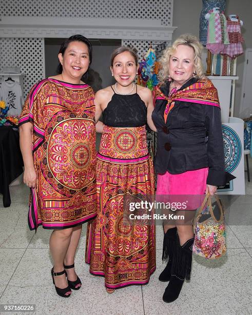 Judy Sanders, designer Marisol Deluna, and Tawana Timberlake attend the Marisol Deluna Foundation 1st Annual Community Fashion Show at the San...