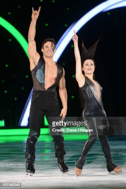 Ale Izquierdo and Max Evans during the Dancing on Ice Live Tour - Dress Rehearsal at Wembley Arena on March 22, 2018 in London, England.The tour...